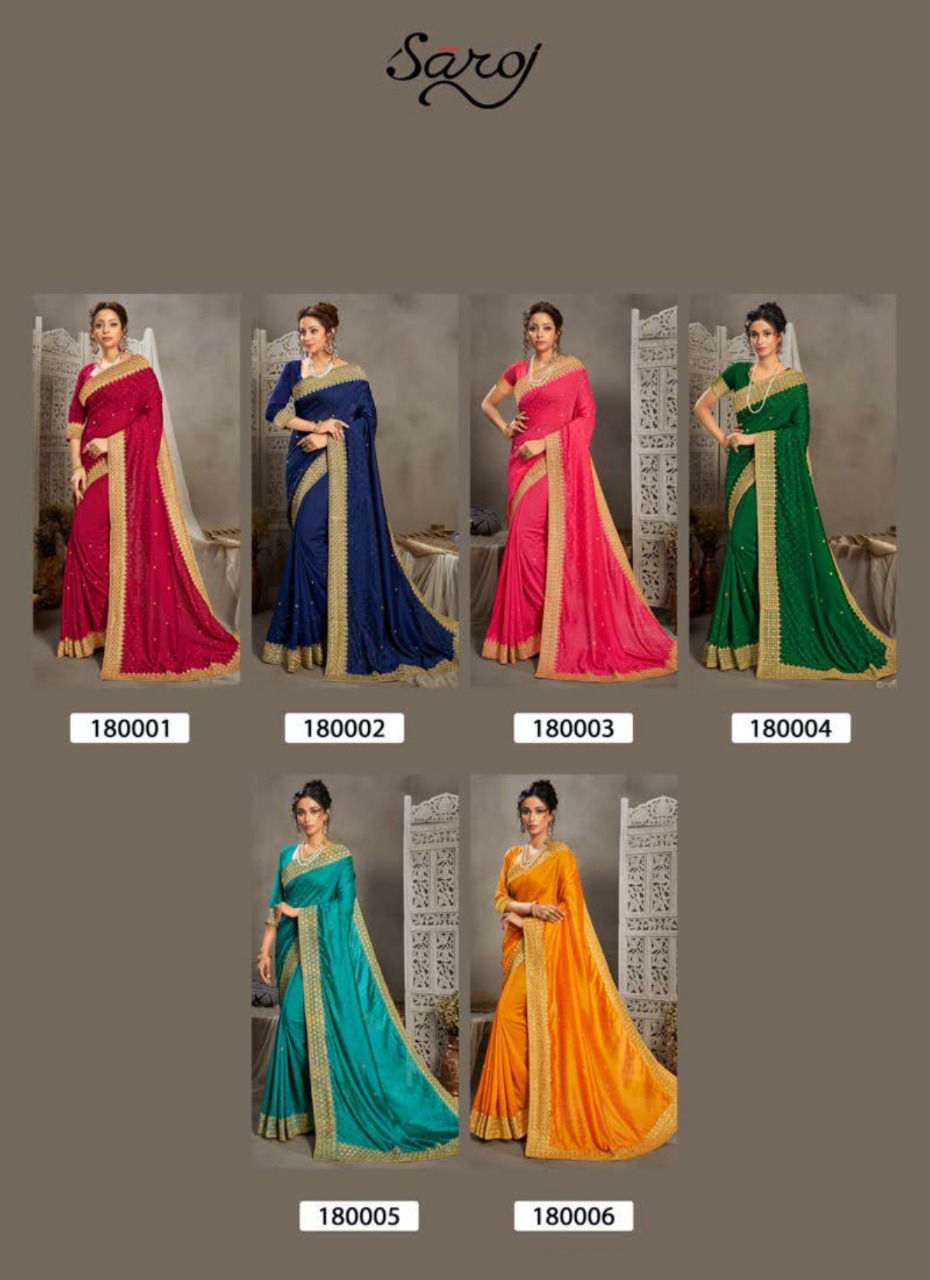Saroj Kala Nidhi Vichitra Silk Latest Heavy Designer Festive Wear Fancy Silk Sarees Collection
